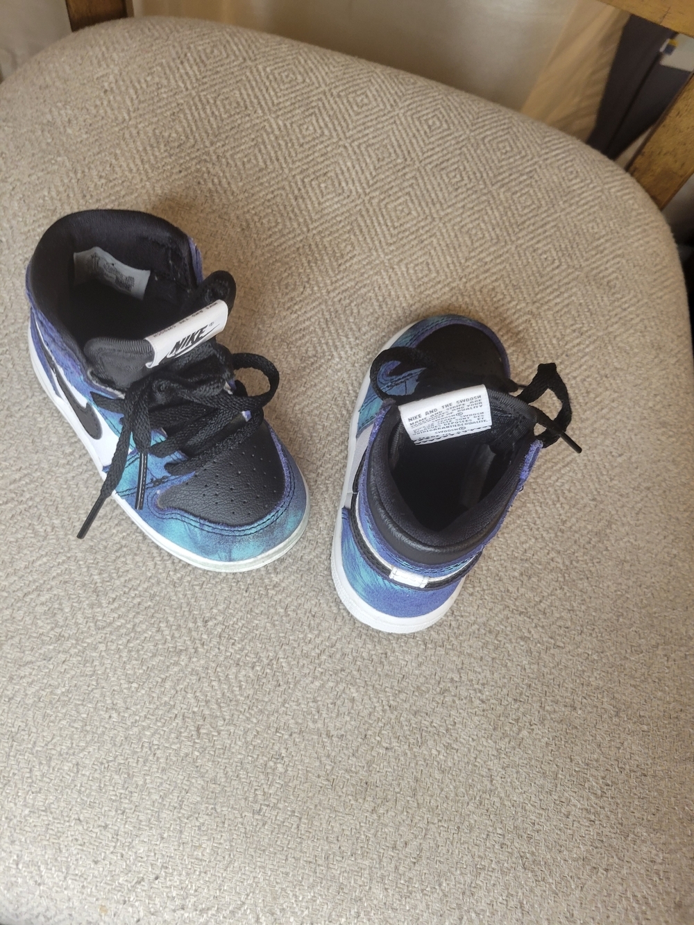 Nike Air Jordan 1 Retro High OG TD Tie Dye Size 6c - Picture 5 of 9